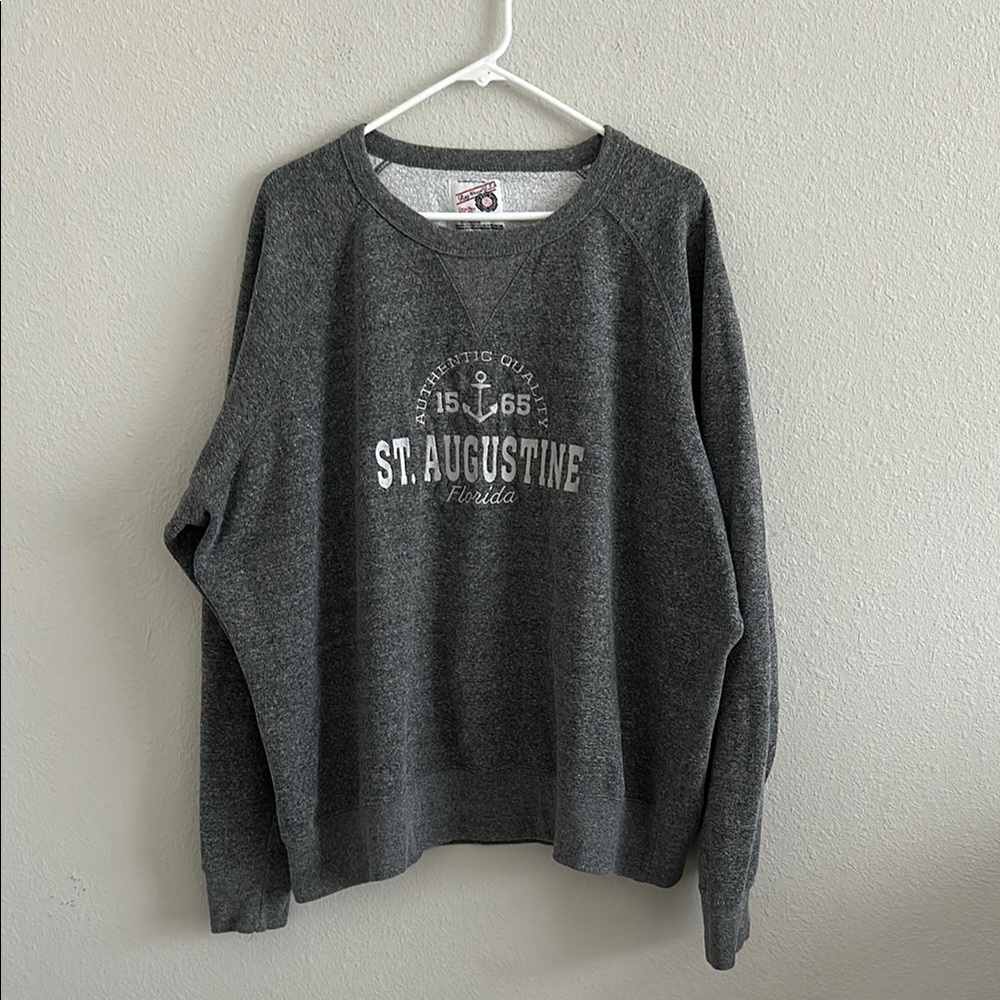 Rag wear U.S.A. Gray St. Augustine unisex sweatershirt 2XL